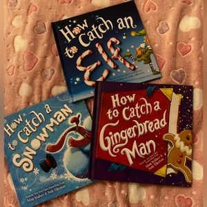 How to Catch an Elf, Gingerbread man, & Snowman - NWT